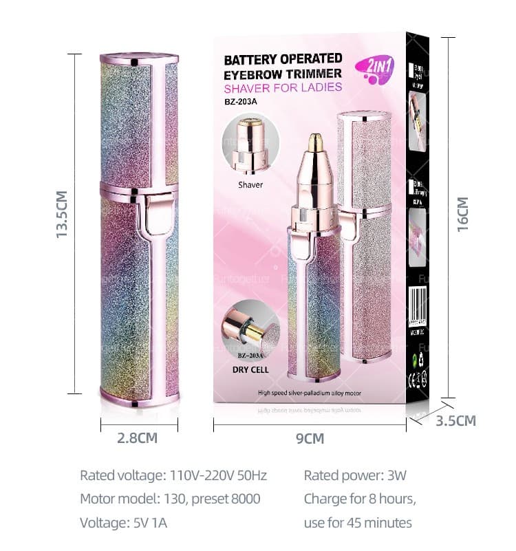 2 in 1 Electric Eyebrow Trimmer and Shaver